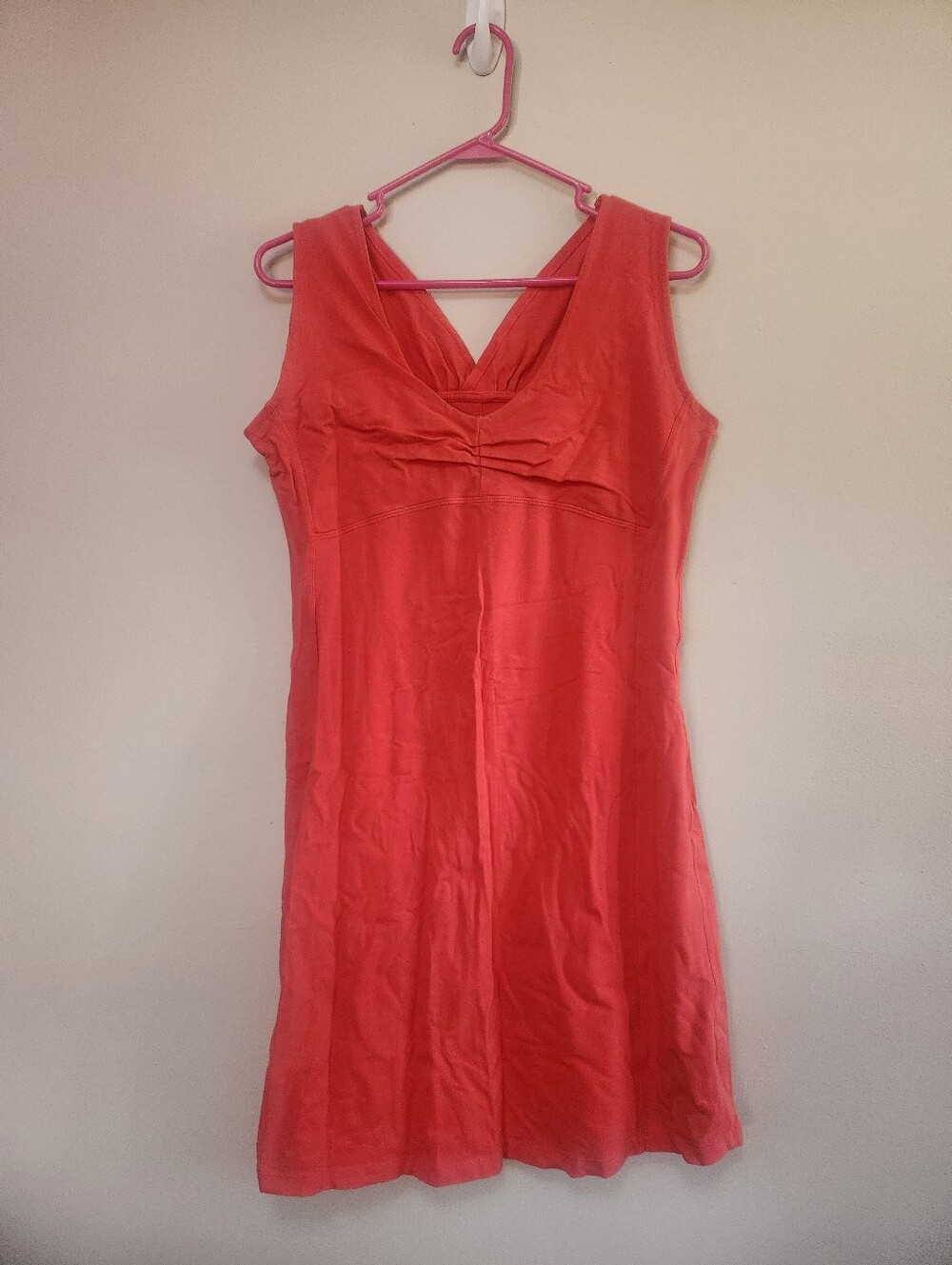 Mountain Hardwear Women's Orange Keyhole Sleeveless Shelf Bra Athletic Dress L/G